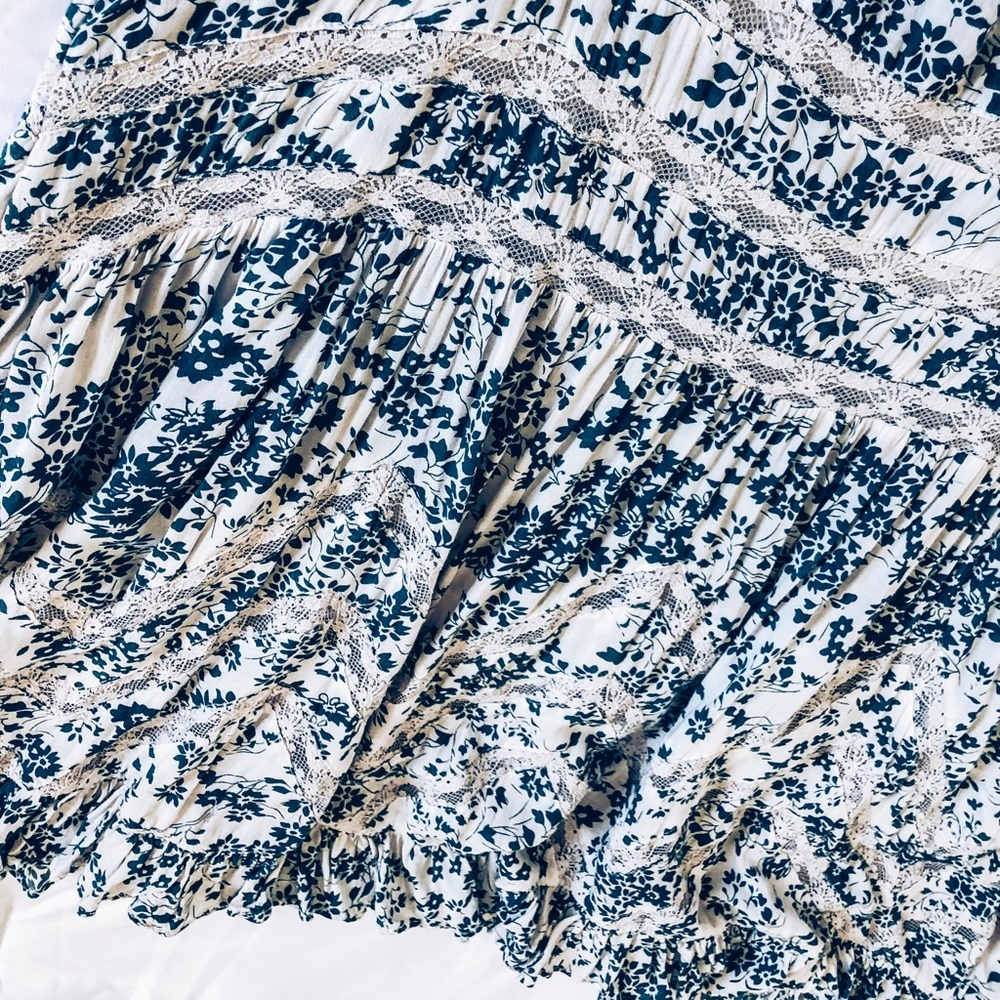 Free People Voile and Lace trapeze dress slip